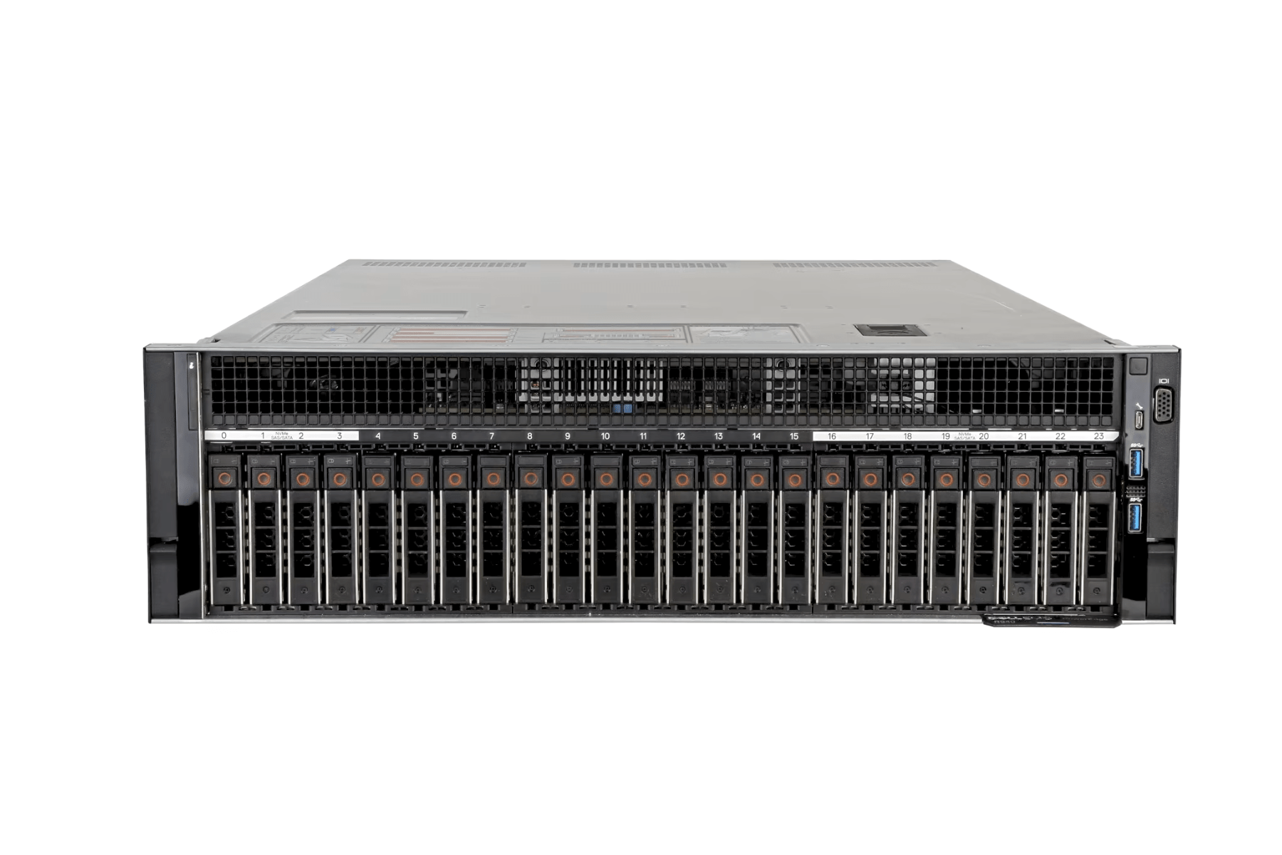 Refurbished Dell PowerEdge R940 24-Bay 2.5" 3U server front view